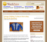 Worthpoint - Vintage Clothing: To Buy or Not to Buy, That is the Question?